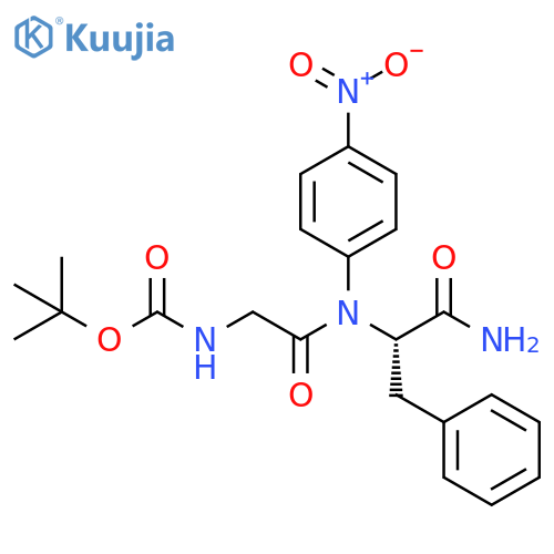 L-Phenylalaninamide, N-[(1,1-dimethylethoxy)carbonyl]glycyl-N-(4-nitrophenyl)- (9CI) structure