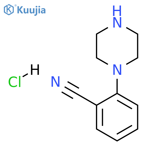 2-(piperazin-1-yl)benzonitrile hydrochloride structure