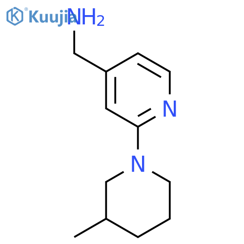 (2-(3-Methylpiperidin-1-yl)pyridin-4-yl)methanamine structure