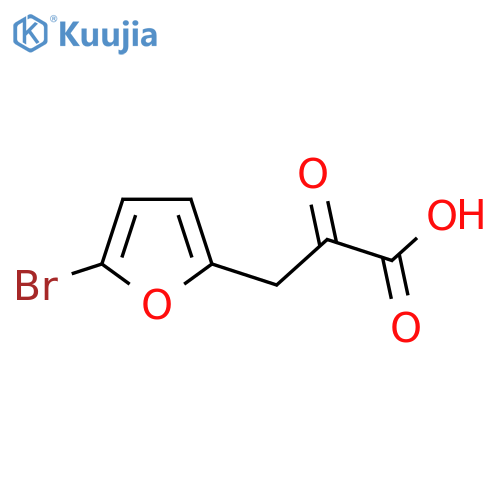 3-(5-bromofuran-2-yl)-2-oxopropanoic acid structure