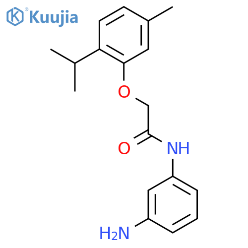 N-(3-Aminophenyl)-2-(2-isopropyl-5-methylphenoxy) acetamide structure