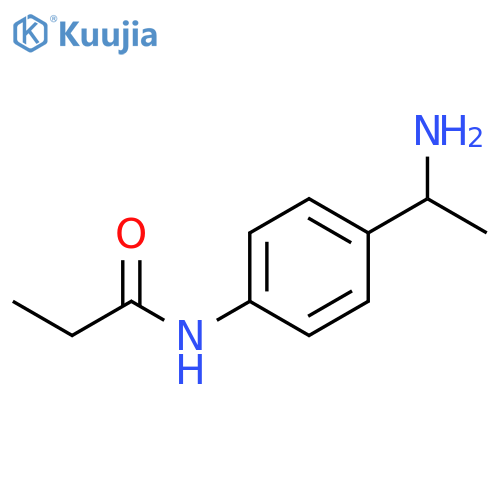 N-4-(1-aminoethyl)phenylpropanamide structure
