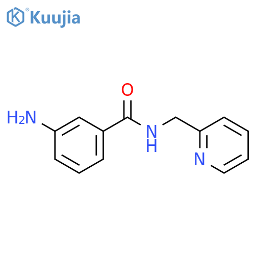 3-amino-N-(pyridin-2-ylmethyl)benzamide structure