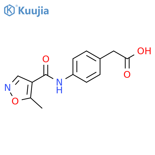 2-4-(5-Methyl-1,2-oxazole-4-amido)phenylacetic Acid structure