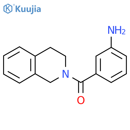 (3-aminophenyl)(3,4-dihydroisoquinolin-2(1H)-yl)methanone structure