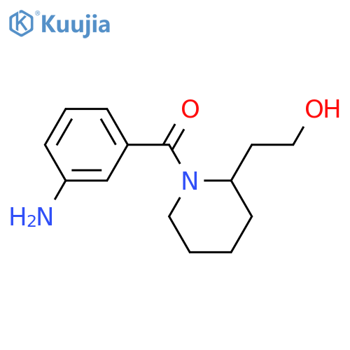 (3-Aminophenyl)(2-(2-hydroxyethyl)piperidin-1-yl)methanone structure