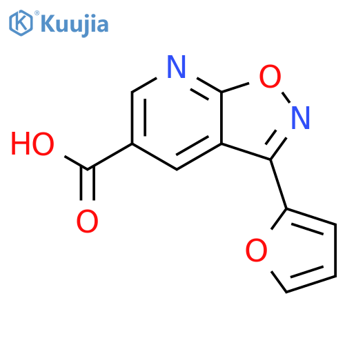 Isoxazolo[5,4-b]pyridine-5-carboxylic acid, 3-(2-furanyl)- structure