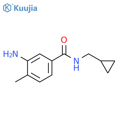 3-amino-N-(cyclopropylmethyl)-4-methylbenzamide structure