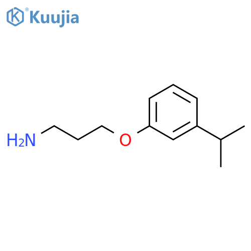3-3-(propan-2-yl)phenoxypropan-1-amine structure