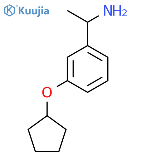 1-(3-CYCLOPENTYLOXYPHENYL)ETHYLAMINE structure