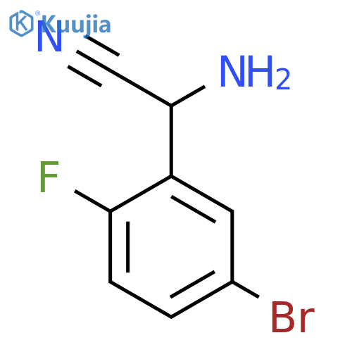 Amino(5-bromo-2-fluorophenyl)acetonitrile structure
