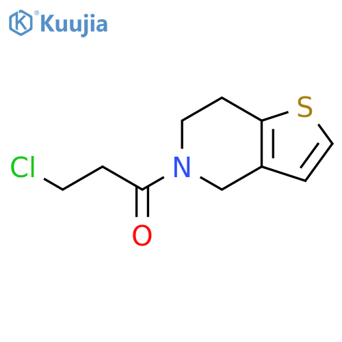 3-Chloro-1-{4H,5H,6H,7H-thieno3,2-cpyridin-5-yl}propan-1-one structure