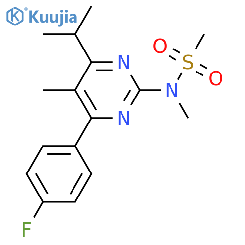 N-4-(4-Fluorophenyl)-5-methyl-6-(1-methylethyl)-2-pyrimidinyl-N-methylmethanesulfonamide structure