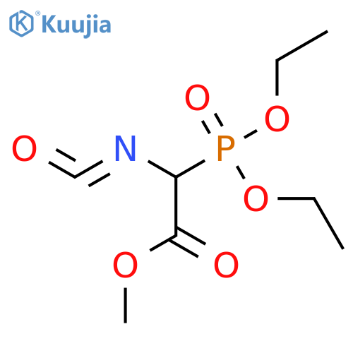 Acetic acid, (diethoxyphosphinyl)isocyanato-, methyl ester structure
