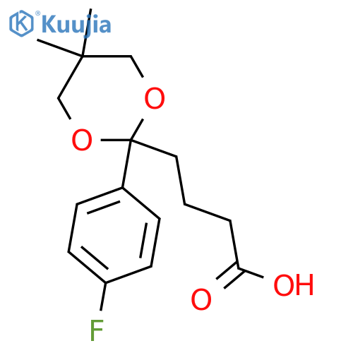 2-(4-Fluorophenyl)-5,5-dimethyl-1,3-dioxane-2-butanoic Acid structure