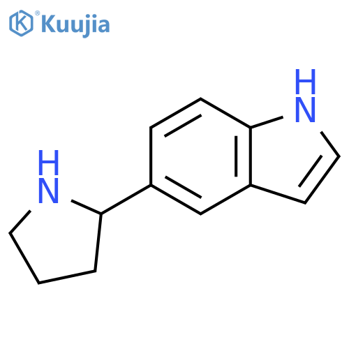 5-(pyrrolidin-2-yl)-1H-indole structure