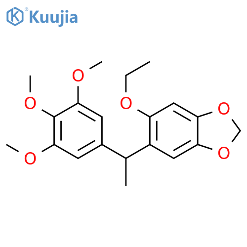 1,3-Benzodioxole, 5-ethoxy-6-[1-(3,4,5-trimethoxyphenyl)ethyl]- structure