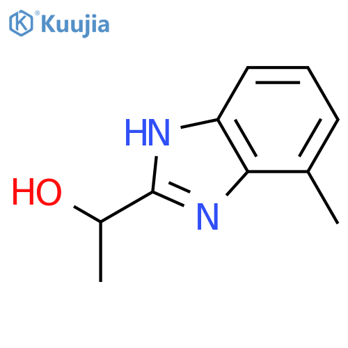 1-(4-methyl-1H-benzimidazol-2-yl)ethanol structure