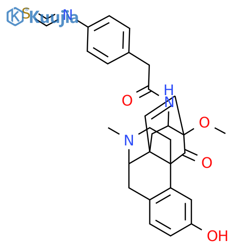 N-(3-hydroxy-6-methoxy-17-methyl-5-oxo-7,8-didehydro-18,19-dihydro-6,14-ethenomorphinan-18-yl)-2-(4-isothiocyanatophenyl)acetamide structure