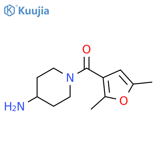1-(2,5-dimethylfuran-3-carbonyl)piperidin-4-amine structure
