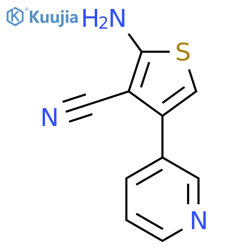 2-Amino-4-(pyridin-3-yl)thiophene-3-carbonitrile structure