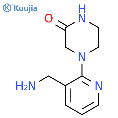 4-3-(Aminomethyl)-2-pyridinyl-2-piperazinone structure