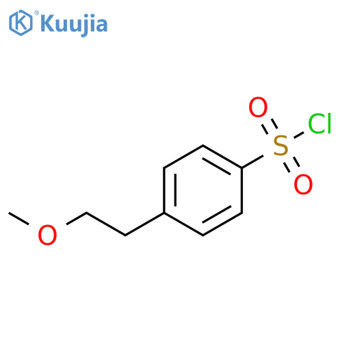 4-(2-methoxyethyl)benzene-1-sulfonyl chloride structure
