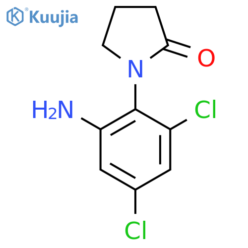 1-(2-Amino-4,6-dichlorophenyl)pyrrolidin-2-one structure