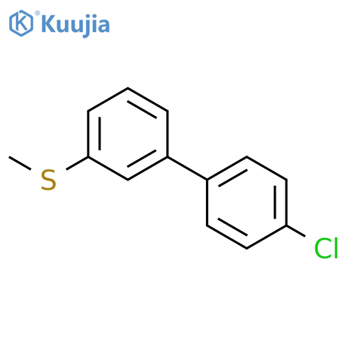1,1'-Biphenyl, 4'-chloro-3-(methylthio)- structure