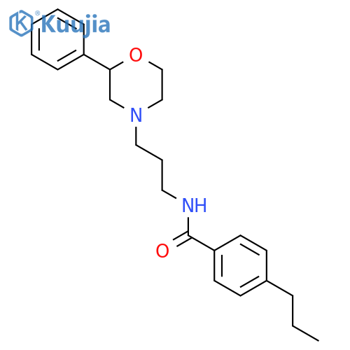N-3-(2-phenylmorpholin-4-yl)propyl-4-propylbenzamide structure