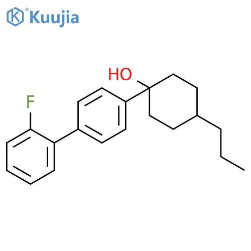 Cyclohexanol, 1-(2'-fluoro[1,1'-biphenyl]-4-yl)-4-propyl- structure
