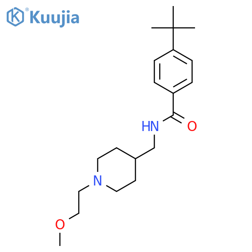 4-tert-butyl-N-{1-(2-methoxyethyl)piperidin-4-ylmethyl}benzamide structure