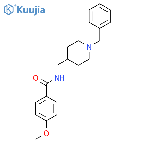 N-(1-benzylpiperidin-4-yl)methyl-4-methoxybenzamide structure