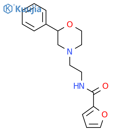 N-2-(2-phenylmorpholin-4-yl)ethylfuran-2-carboxamide structure