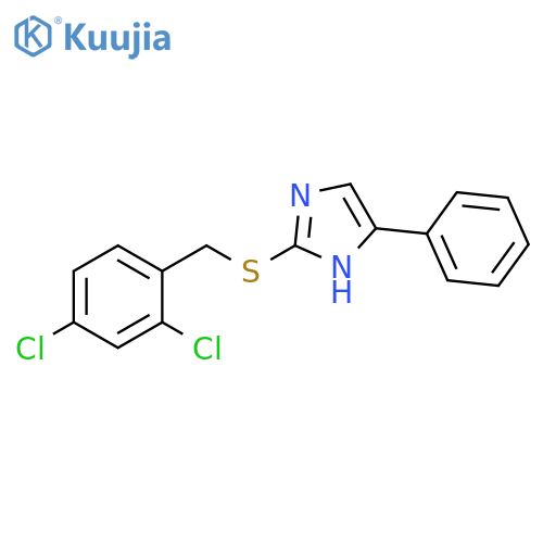2-{(2,4-dichlorophenyl)methylsulfanyl}-5-phenyl-1H-imidazole structure