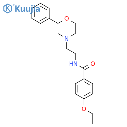 4-ethoxy-N-2-(2-phenylmorpholin-4-yl)ethylbenzamide structure