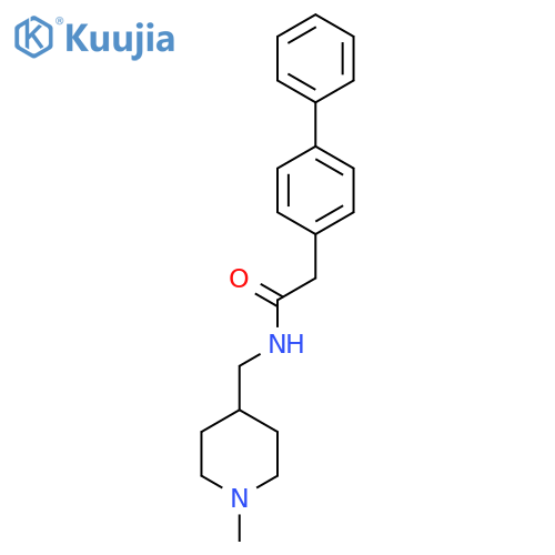 2-{1,1'-biphenyl-4-yl}-N-(1-methylpiperidin-4-yl)methylacetamide structure