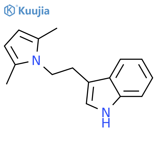 3-2-(2,5-Dimethyl-1H-pyrrol-1-yl)ethyl-1H-indole structure