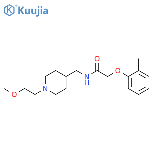 N-{1-(2-methoxyethyl)piperidin-4-ylmethyl}-2-(2-methylphenoxy)acetamide structure