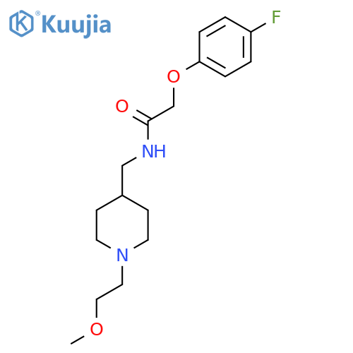 2-(4-fluorophenoxy)-N-{1-(2-methoxyethyl)piperidin-4-ylmethyl}acetamide structure