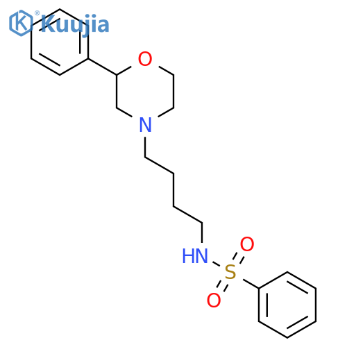 N-4-(2-phenylmorpholin-4-yl)butylbenzenesulfonamide structure