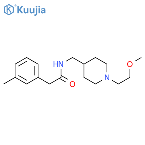 N-{1-(2-methoxyethyl)piperidin-4-ylmethyl}-2-(3-methylphenyl)acetamide structure