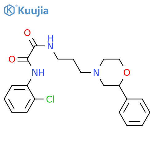 N'-(2-chlorophenyl)-N-3-(2-phenylmorpholin-4-yl)propylethanediamide structure