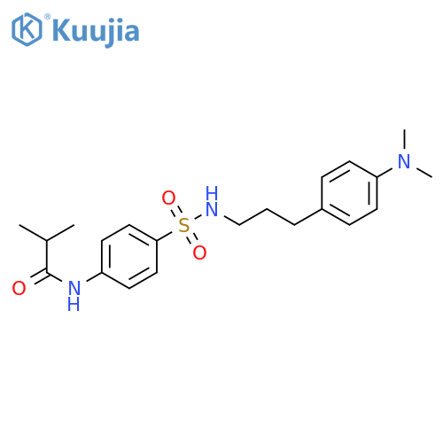 N-4-({3-4-(dimethylamino)phenylpropyl}sulfamoyl)phenyl-2-methylpropanamide structure