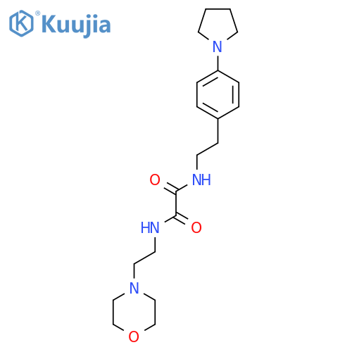 N'-2-(morpholin-4-yl)ethyl-N-{2-4-(pyrrolidin-1-yl)phenylethyl}ethanediamide structure