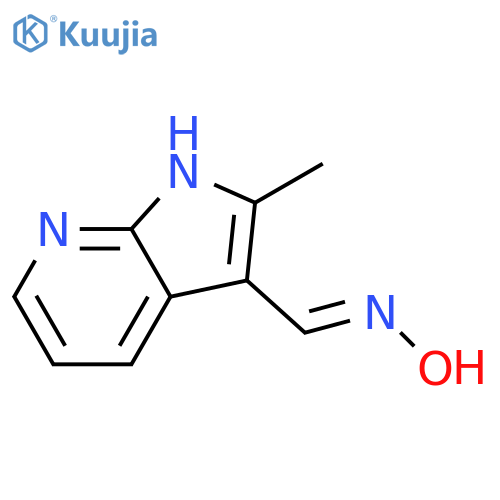 2-methyl-1H-Pyrrolo[2,3-b]pyridine-3-carboxaldehyde oxime structure