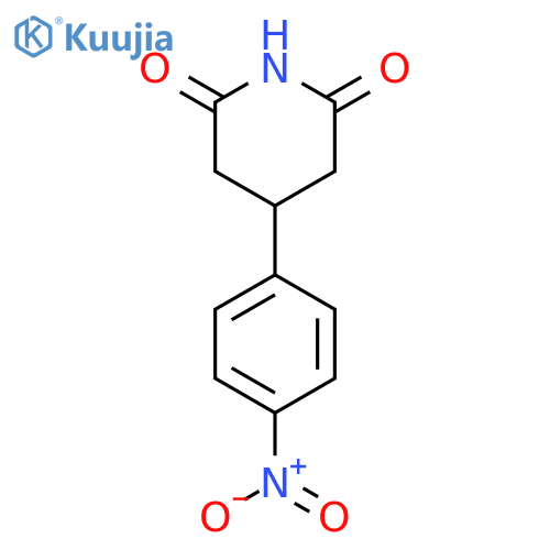 4-(4-Nitrophenyl)piperidine-2,6-dione structure