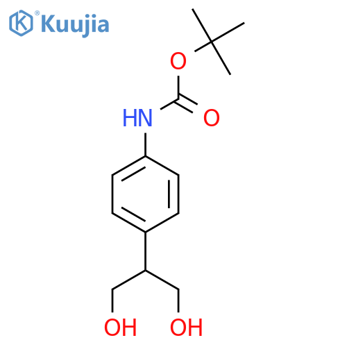2-(4-Boc-amino-phenyl)-1,3-propanediol structure