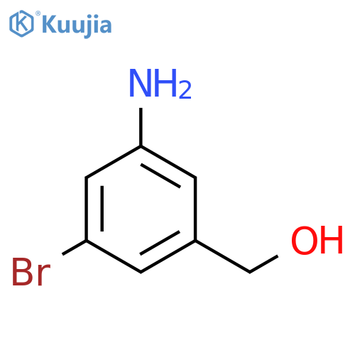 (3-amino-5-bromophenyl)methanol structure