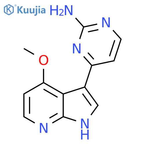 4-(4-Methoxy-1h-Pyrrolo[2,3-B]pyridin-3-Yl)pyrimidin-2-Amine structure